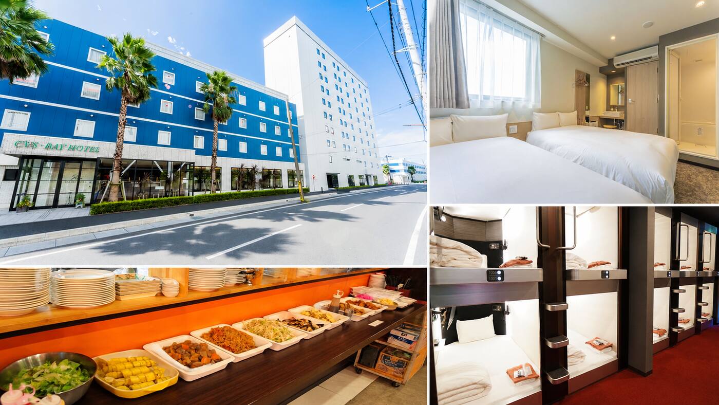 CVS·BAY HOTEL | 紧邻市川盐浜站·2站（约6分钟）到舞滨·女性专属胶囊房
