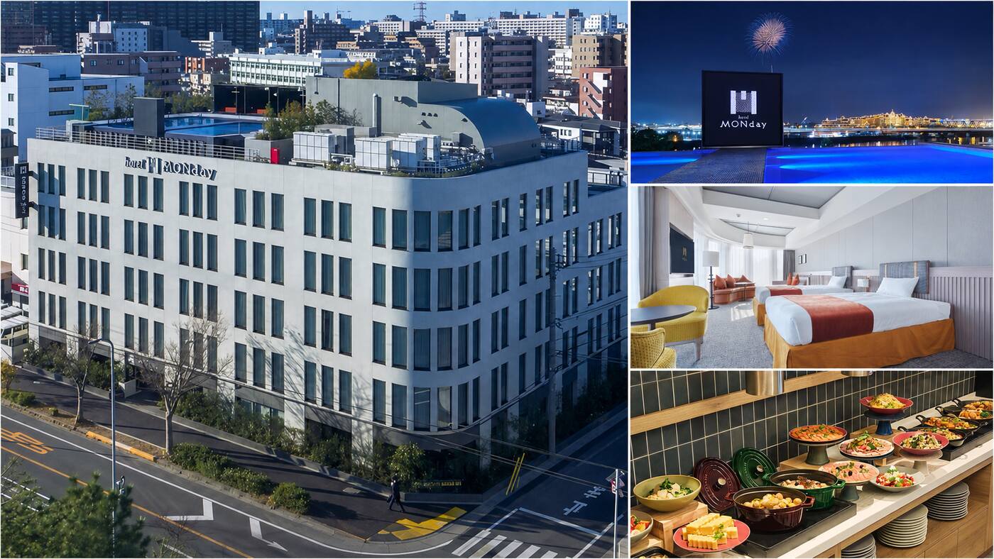 Premium hotel MONday 舞滨景观Ⅰ | 2025年12月开业·全室宽敞（最大约56㎡）·大浴场桑拿·免费TDR班车
